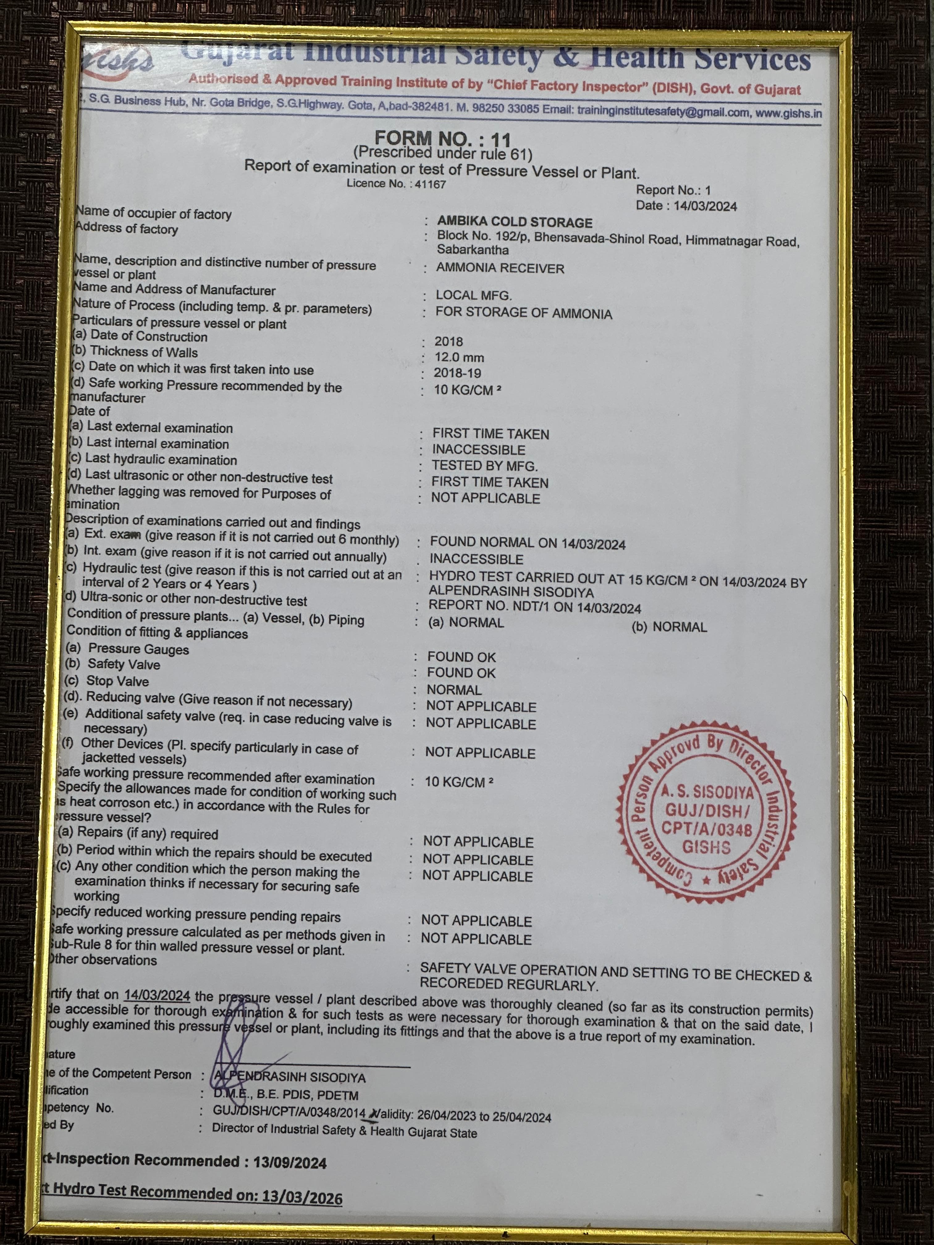 Safety Standards Certification